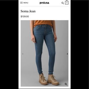 Like new Prana Soma Jeans, womens size 2